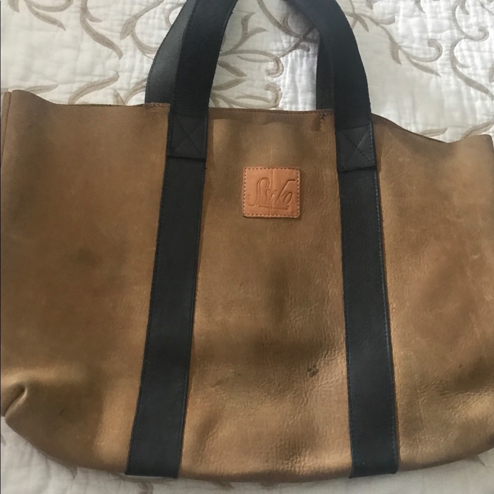 Sseko Tiki Tote Leather handmade